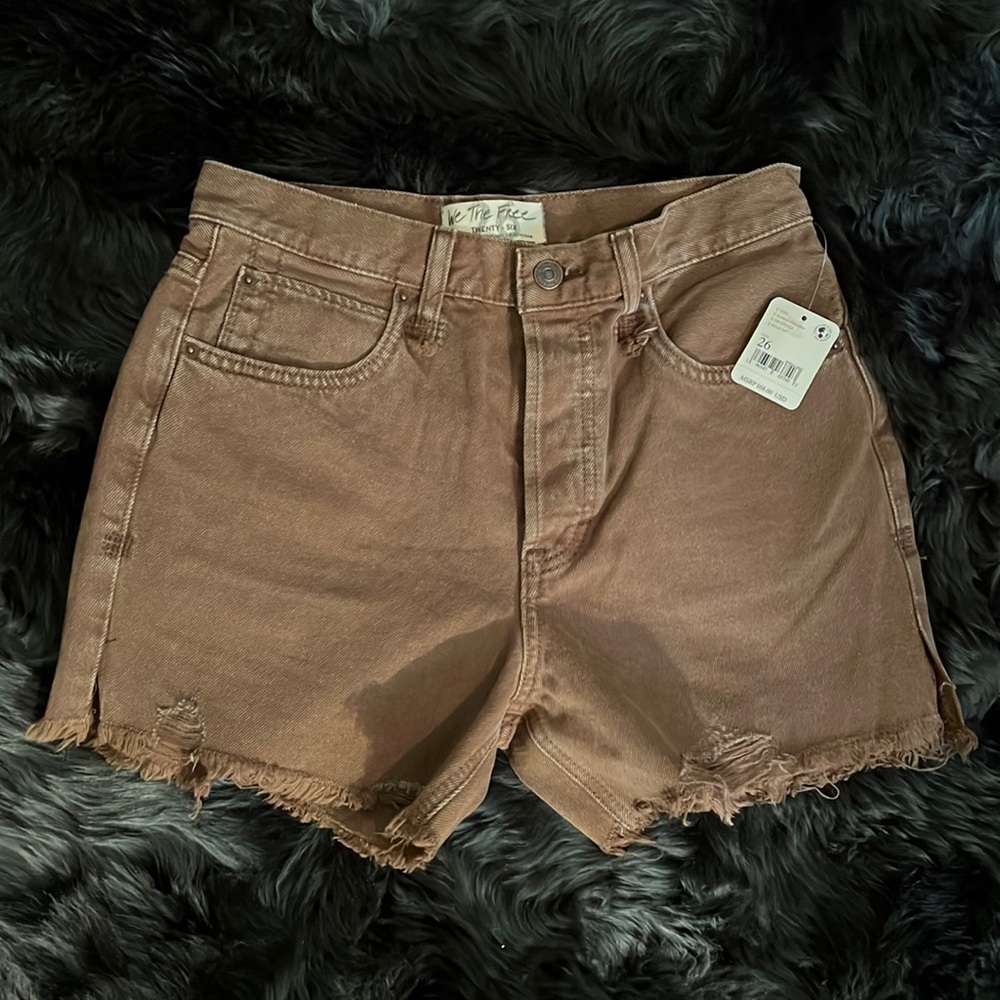 Free People denim shorts